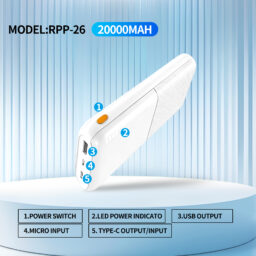 2.4A Fast Charging Power Bank Mobile Phone Charger 20000mAh High-Capacity Power Bank (Actual Capacity, 3C Certified)