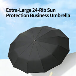 Fully Automatic 72-Rib Folding Umbrella, Large Size, Suitable for Sunny and Rainy Days, UV Protection, Wholesale and Customization Available