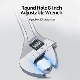 12-inch Adjustable Wrench, Industrial Grade 10-inch Adjustable Wrench, 8-inch and 4-inch Adjustable Wrenches