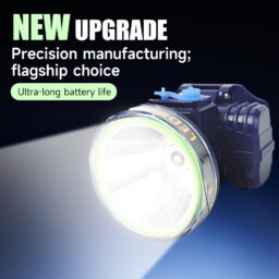 Cross-border Wholesale LED Rechargeable Headlamp for Outdoor Activities, Night Fishing, Camouflage, Waterproof, Ultra-bright Head-mounted Flashlight