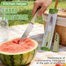 Household Fruit and Vegetable Peeler, Portable Peeling Knife, Multifunctional Cutting Knife with Packaging, Stainless Steel Fruit Knife